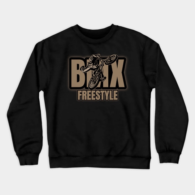 Bmx style freestyle Crewneck Sweatshirt by RemajaBMX-303